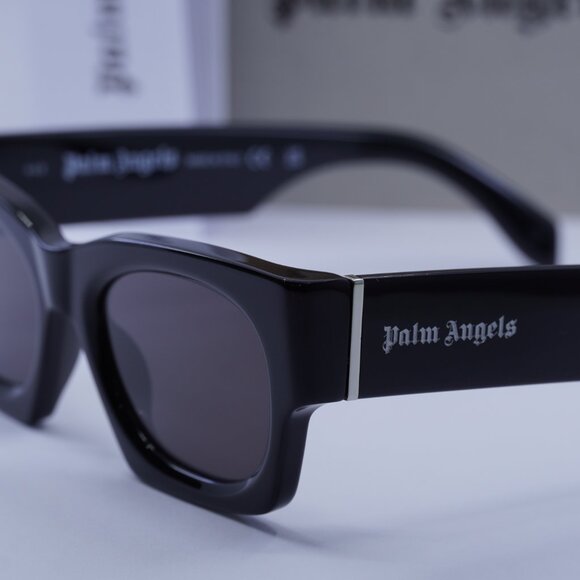 Palm Angels PERI089 BODIE 1007 Square Sunglasses - Black/Dark Grey - Picture 3 of 9